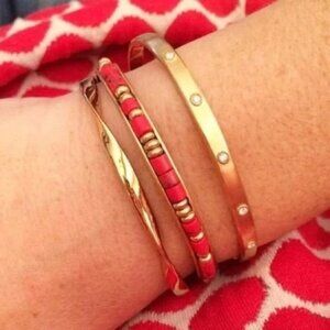 Stella & Dot Bliss Cuff Red New in Original Box